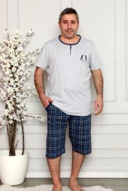 Bawełniana Piżama Męska Plus Size XL-4XL DM- LAP23251-3