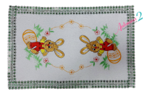 Serweta Świąteczna Cekinami/haftowane 30x45cm BH-3045-213