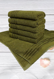 Ręczniki frotte100%bawełna 50x100cm(400-420g/m2) LINH-50-Oliwkowy