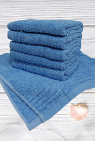 Ręczniki frotte100%bawełna 70x140cm(400-420g/m2)  LINH-70-Błękitne 