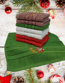 Ręczniki Świąteczny frotte100%bawełna 50x100cm(400-420g/m2) LINH-SW-27A