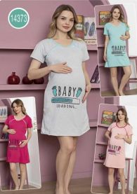 Bawełniana Koszula ciążowa Rozm:S-2XL AS-14373
