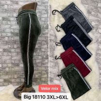 Spodnie Dresowe Damskie Welur BIG size:3XL-6XL AT-LG-18110