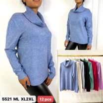 Swetr Damskie rozmiar:ML-XL2XL/mix kolor AT-5521