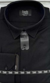 Eleganckie koszule w drobną strukturę+elastan Slim Fit Rozm od M-2XL ESP-gk74-07