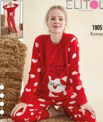 Piżamy damskie-Soft S-XL AS-1905-RE